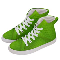 Banana Leaf Men s Hi-top Skate Sneakers by artworkshop