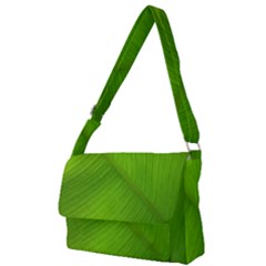 Banana Leaf Full Print Messenger Bag (l) by artworkshop