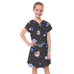 Cute-space Kids  Drop Waist Dress by Jancukart