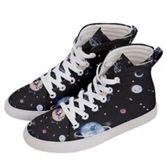 Cute-space Women s Hi-top Skate Sneakers by Jancukart