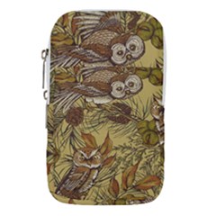 Forest-vintage-seamless-background-with-owls Waist Pouch (large) by Jancukart