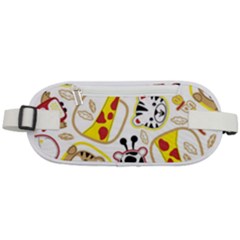 Vector-seamless-pattern-nice-animals-cartoon Rounded Waist Pouch