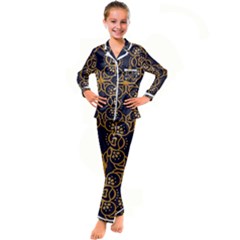 Muster Kid s Satin Long Sleeve Pajamas Set by zappwaits