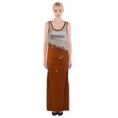 Bubble Beer Thigh Split Maxi Dress by artworkshop