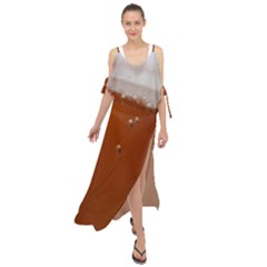 Bubble Beer Maxi Chiffon Cover Up Dress by artworkshop