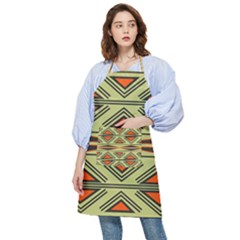 Abstract Pattern Geometric Backgrounds Pocket Apron by Eskimos
