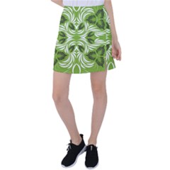 Folk Flowers Print Floral Pattern Ethnic Art Tennis Skirt by Eskimos