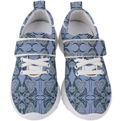 Folk Flowers Print Floral Pattern Ethnic Art Kids  Velcro Strap Shoes by Eskimos