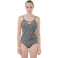 Intricate Ornate Pattern Cut Out Top Tankini Set by dflcprintsclothing