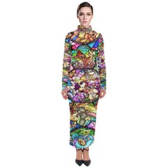 Character Disney Stained Turtleneck Maxi Dress by artworkshop