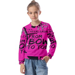 Bow To Toe Cheer Kids  Long Sleeve Tee With Frill 