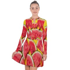 Watermelon Long Sleeve Panel Dress by artworkshop