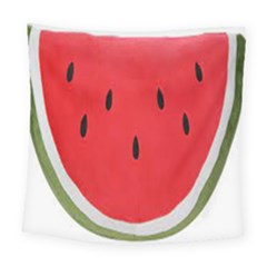 Watermelon Pillow Fluffy Square Tapestry (large) by artworkshop