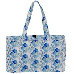 Flowers Pattern Canvas Work Bag by Sparkle