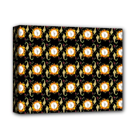 Flowers Pattern Deluxe Canvas 14  X 11  (stretched)