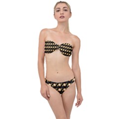 Flowers Pattern Classic Bandeau Bikini Set