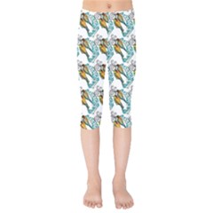 Birds Kids  Capri Leggings 