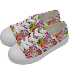 Bunch Of Flowers Kids  Low Top Canvas Sneakers by Sparkle