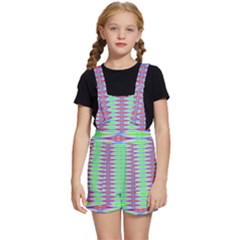 Electro Stripe Kids  Short Overalls by Thespacecampers
