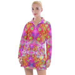 Fractaling Women s Long Sleeve Casual Dress by Thespacecampers