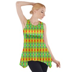 Neon Angles Side Drop Tank Tunic by Thespacecampers