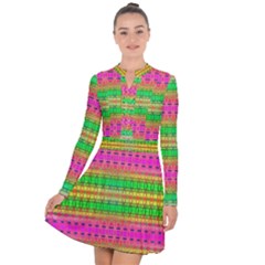 Peace And Love Long Sleeve Panel Dress by Thespacecampers