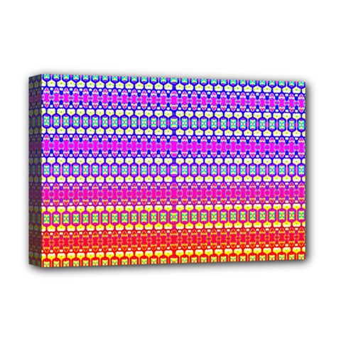 Rainbots Deluxe Canvas 18  X 12  (stretched) by Thespacecampers