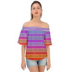 Rainbots Off Shoulder Short Sleeve Top by Thespacecampers