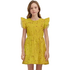 Beer-bubbles-jeremy-hudson Kids  Winged Sleeve Dress by nate14shop