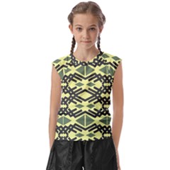 Abstract Pattern Geometric Backgrounds Kids  Raglan Cap Sleeve Tee by Eskimos