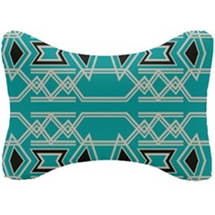 Abstract Pattern Geometric Backgrounds  Seat Head Rest Cushion by Eskimos