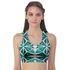 Abstract Pattern Geometric Backgrounds  Sports Bra by Eskimos