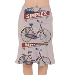 Simplex Bike 001 Design By Trijava Short Mermaid Skirt by nate14shop