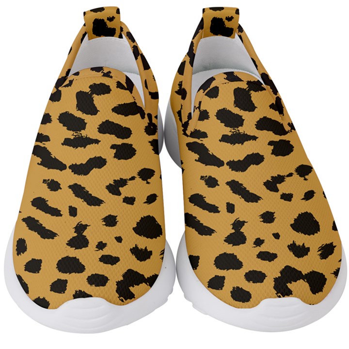 Animal print - Leopard Jaguar dots Kids  Slip On Sneakers