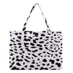 Black And White Leopard Dots Jaguar Medium Tote Bag by ConteMonfrey
