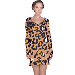 Leopard Jaguar Dots Long Sleeve Nightdress by ConteMonfrey