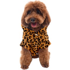 Orange Leopard Jaguar Dots Dog Coat by ConteMonfrey