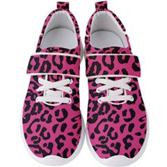 Leopard Print Jaguar Dots Pink Neon Men s Velcro Strap Shoes by ConteMonfrey