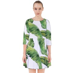 Sheets Tropical Plant Palm Summer Exotic Smock Dress by artworkshop