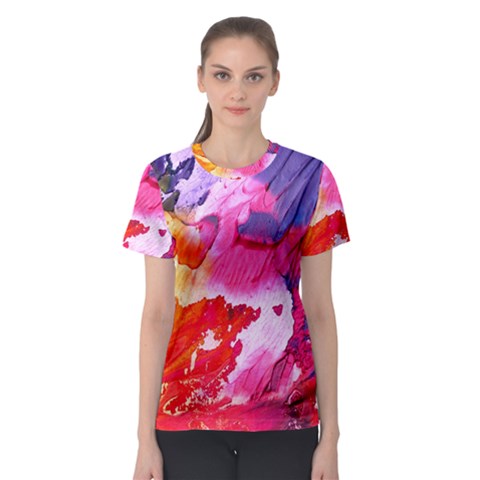 Colorful Painting Women s Sport Mesh Tee by artworkshop