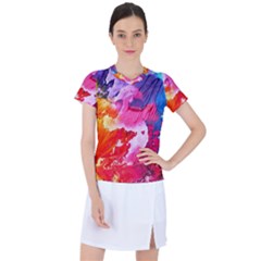 Colorful Painting Women s Sports Top by artworkshop