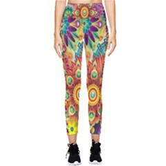 Mandalas Colorful Abstract Ornamental Pocket Leggings 