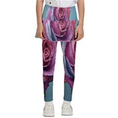 Rose Flower Love Romance Beautiful Kids  Skirted Pants by artworkshop