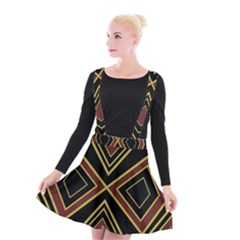 Abstract Pattern Geometric Backgrounds  Suspender Skater Skirt by Eskimos