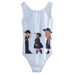 American Horror Story Cartoon Kids  Cut-out Back One Piece Swimsuit by nate14shop