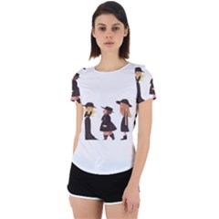 American Horror Story Cartoon Back Cut Out Sport Tee by nate14shop