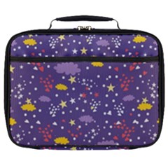 Pattern-cute-clouds-stars Full Print Lunch Bag by Jancukart