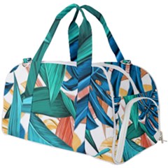 Leaves Tropical Exotic Burner Gym Duffel Bag by artworkshop