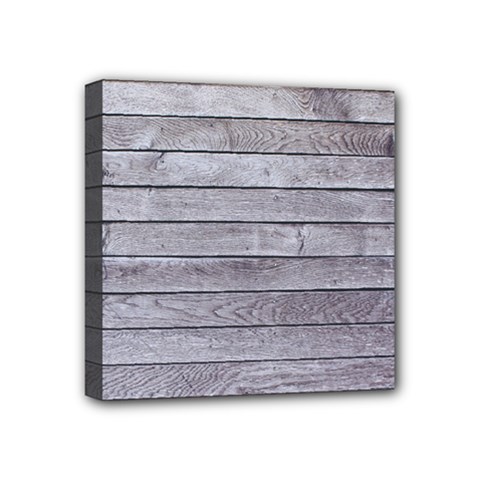 Wood Wooden Wall Wooden Boards Wall Boards Wall Mini Canvas 4  X 4  (stretched) by artworkshop