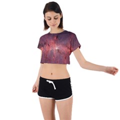 Milky-way-galaksi Tie Back Short Sleeve Crop Tee by nate14shop